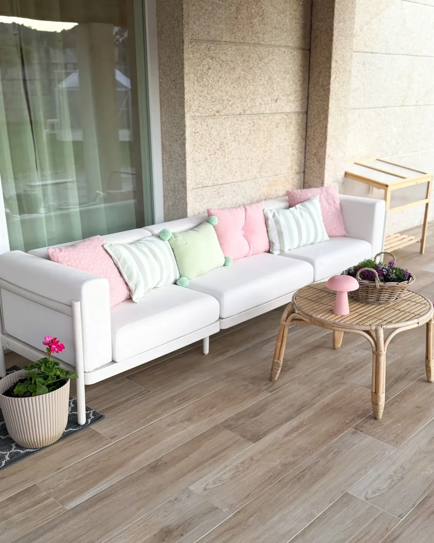 Havesofa 3 personers FERRETTI Lys Beige