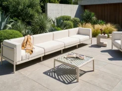 Havesofa 4 personers FERRETTI Lys Beige