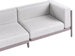 Havesofa 3 personers FERRETTI Brungrå