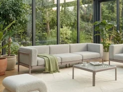 Havesofa 3 personers FERRETTI Brungrå