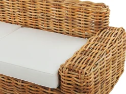 Havesofa 3 personers FORLI Rattan Naturlig