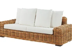 Havesofa 3 personers FORLI Rattan Naturlig