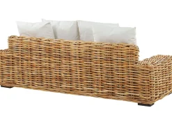 Havesofa 3 personers FORLI Rattan Naturlig
