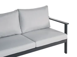 Havesofa 3 personers KIATO Metal Lysegrå