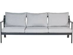 Havesofa 3 personers KIATO Metal Lysegrå