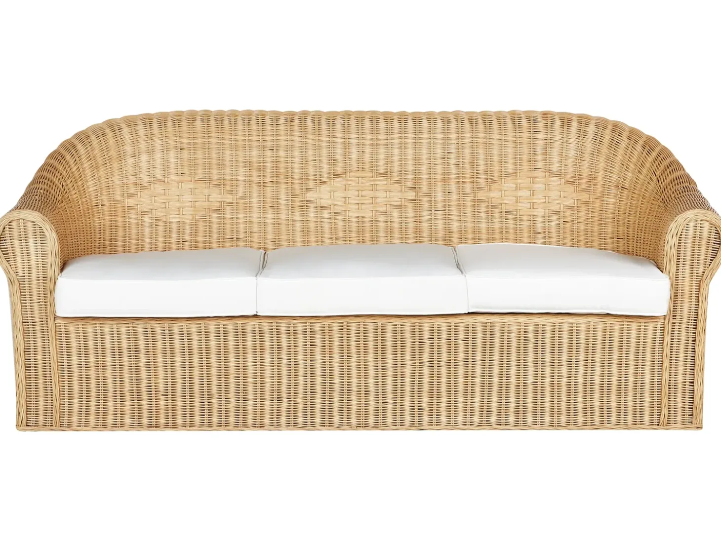 Havesofa 3 personers LIVADEIA Rattan Naturlig
