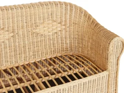 Havesofa 3 personers LIVADEIA Rattan Naturlig