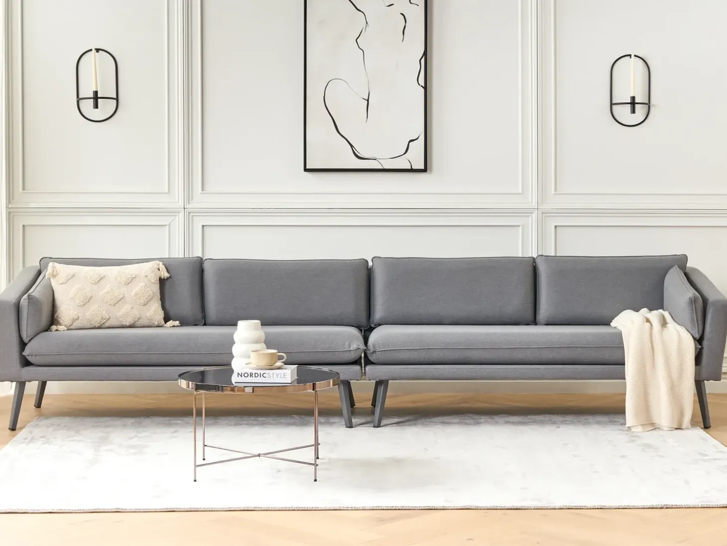 Havesofa 4 personers LORETELLO Grå