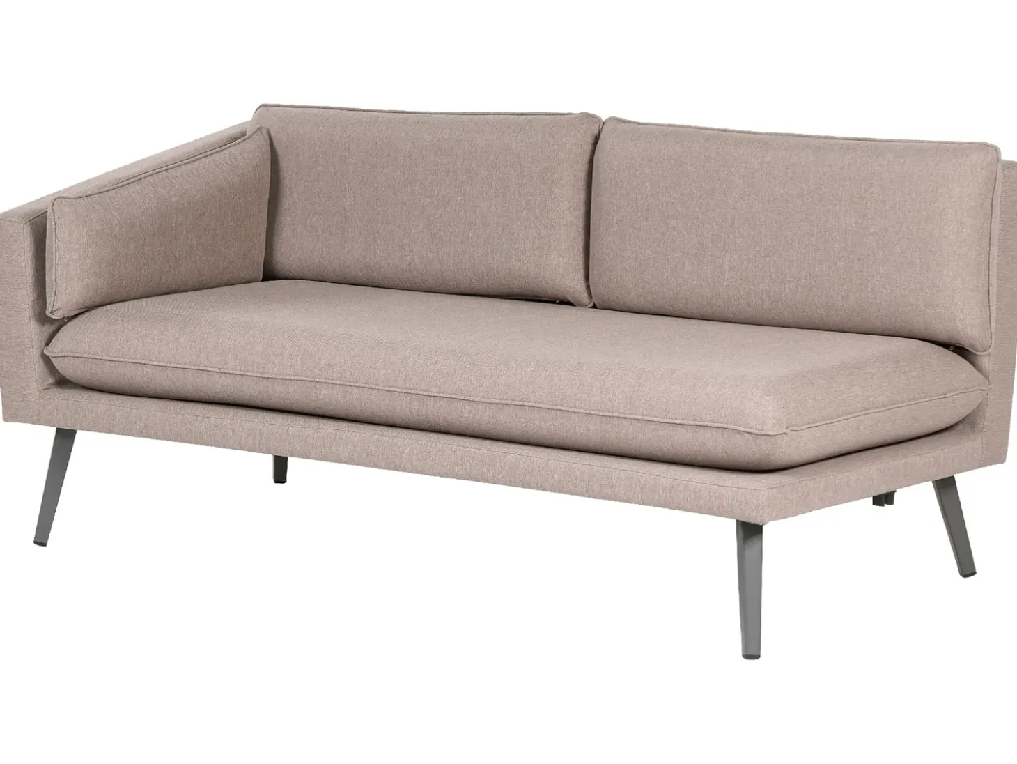 Havesofa 3 personers LORETELLO Højrevendt Beige