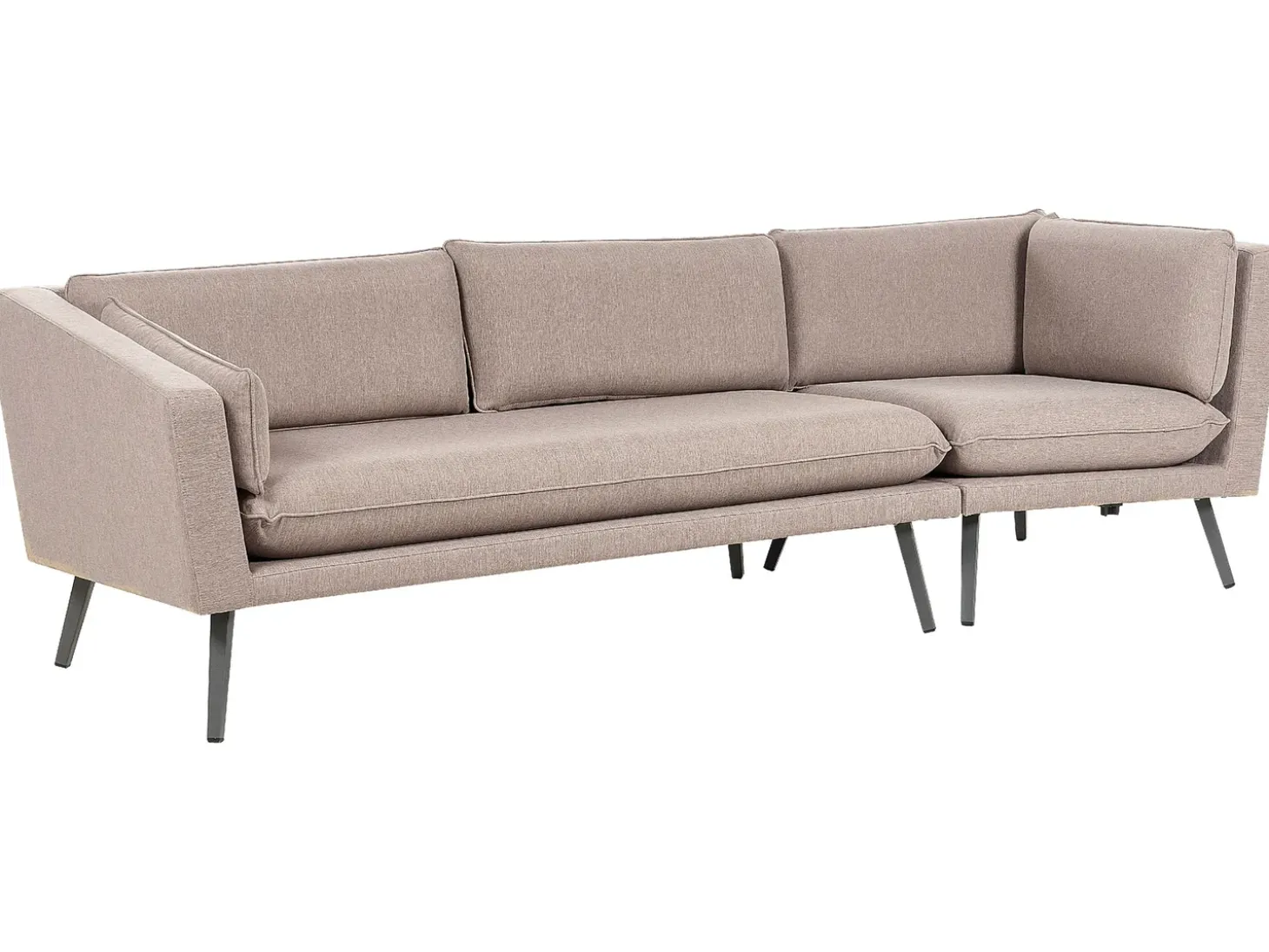 Havesofa 3 personers LORETELLO Højrevendt Beige