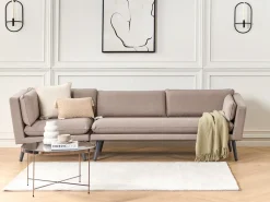 Havesofa 3 personers LORETELLO Venstrevendt Beige