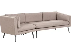 Havesofa 3 personers LORETELLO Venstrevendt Beige