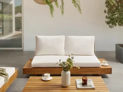 Havesofa 2 personers MARETTIMO Certificeret akacietræ Brun