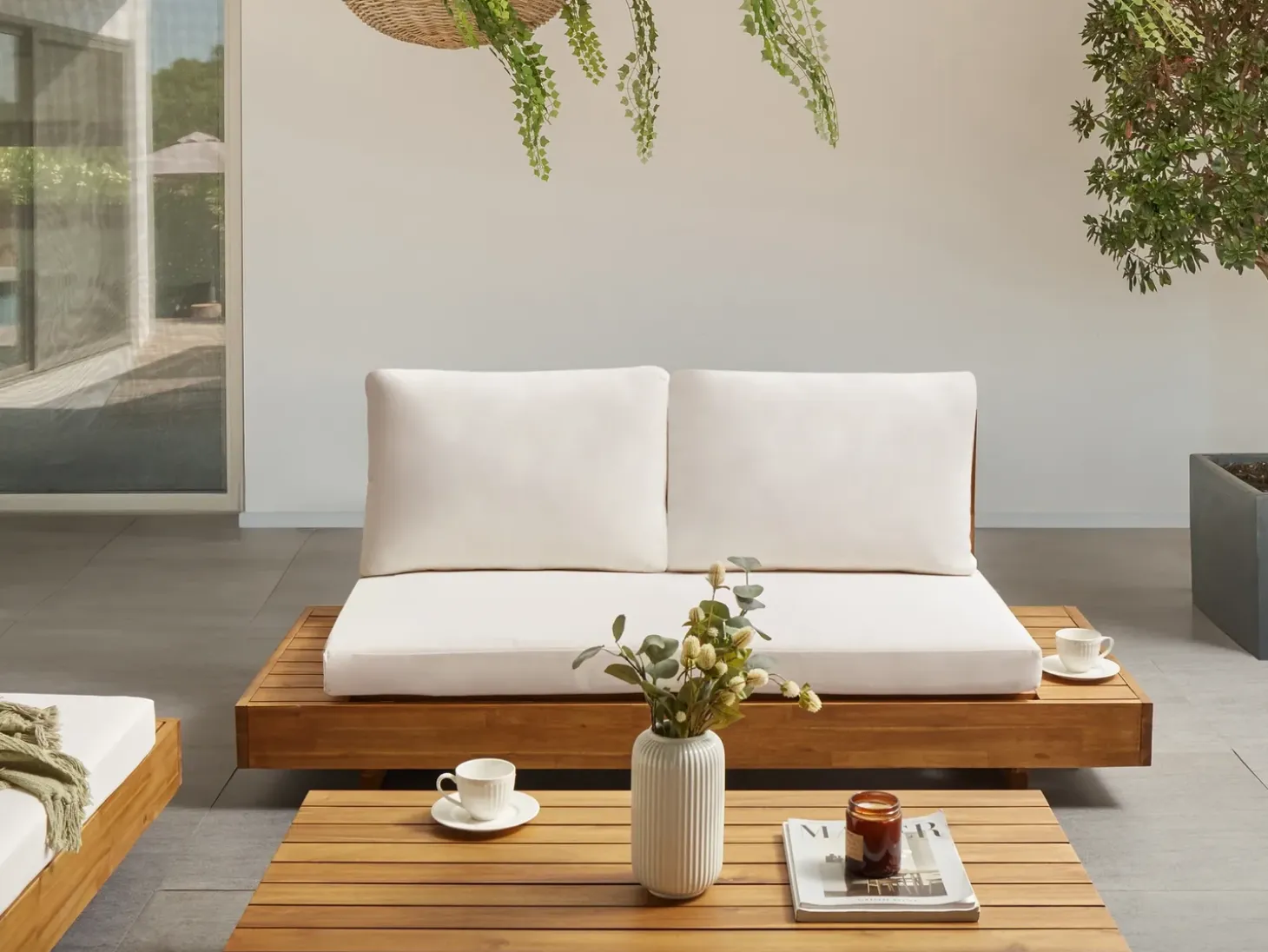 Havesofa 2 personers MARETTIMO Certificeret akacietræ Brun