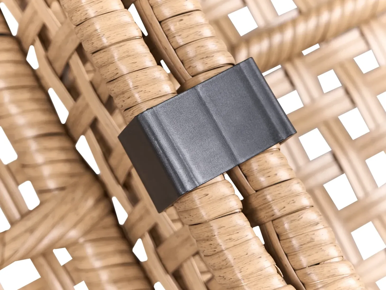 Havesofa 2 personers OMEGANA Uden armlæn PE-rattan Lys Beige