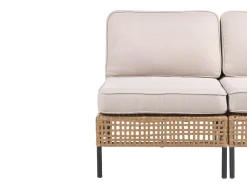 Havesofa 2 personers OMEGANA Uden armlæn PE-rattan Lys Beige