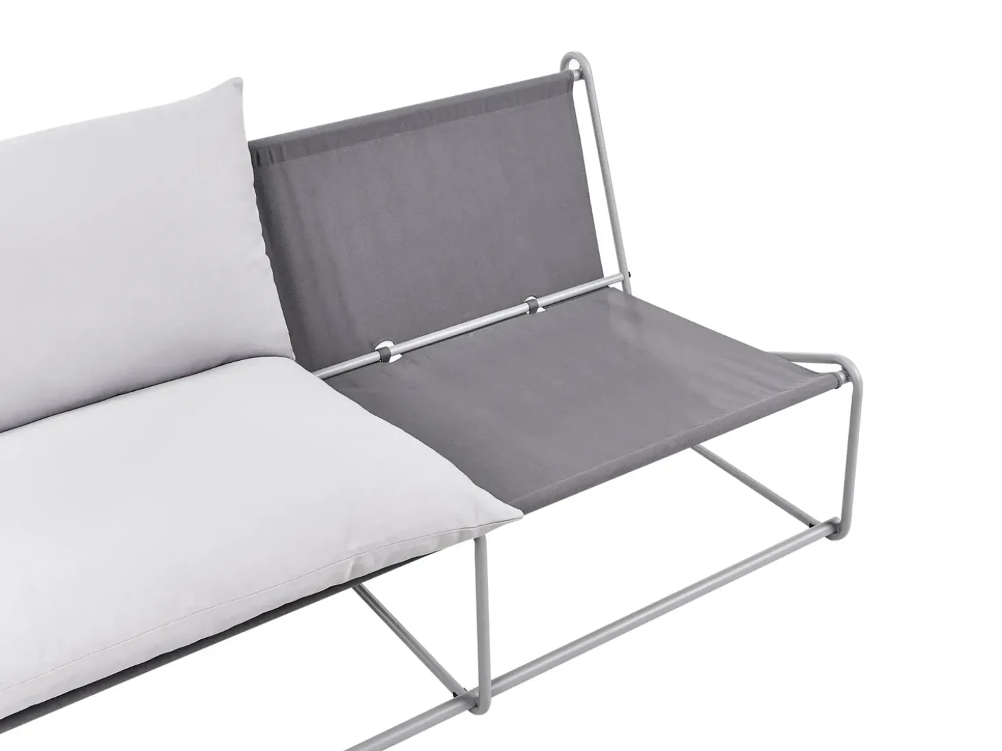 Havesofa 2 personers PICO Metal Grå