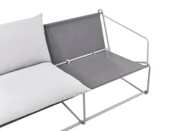 Havesofa 2 personers PONTE Metal Grå