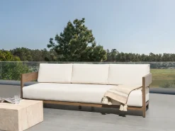 Havesofa 3 personers SAMPIERI Metal Brun