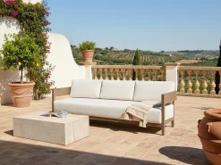 Havesofa 3 personers SAMPIERI Metal Brun
