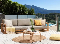 Havesofa 3 personers TIMOR Certificeret akacietræ Lysebrun