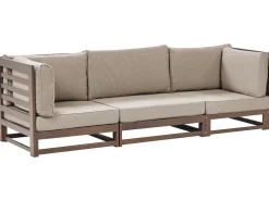 Havesofa 3 personers TRANI Certificeret akacietræ Mørkebrun