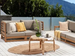 Havesofa 2 personers TRANI Certificeret akacietræ Lysebrun