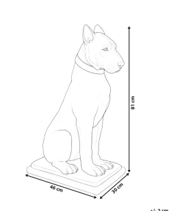 Havestatue CAPALBIO Hund Beige