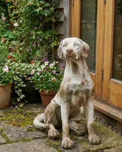 Havestatue CETONA Hund Beige