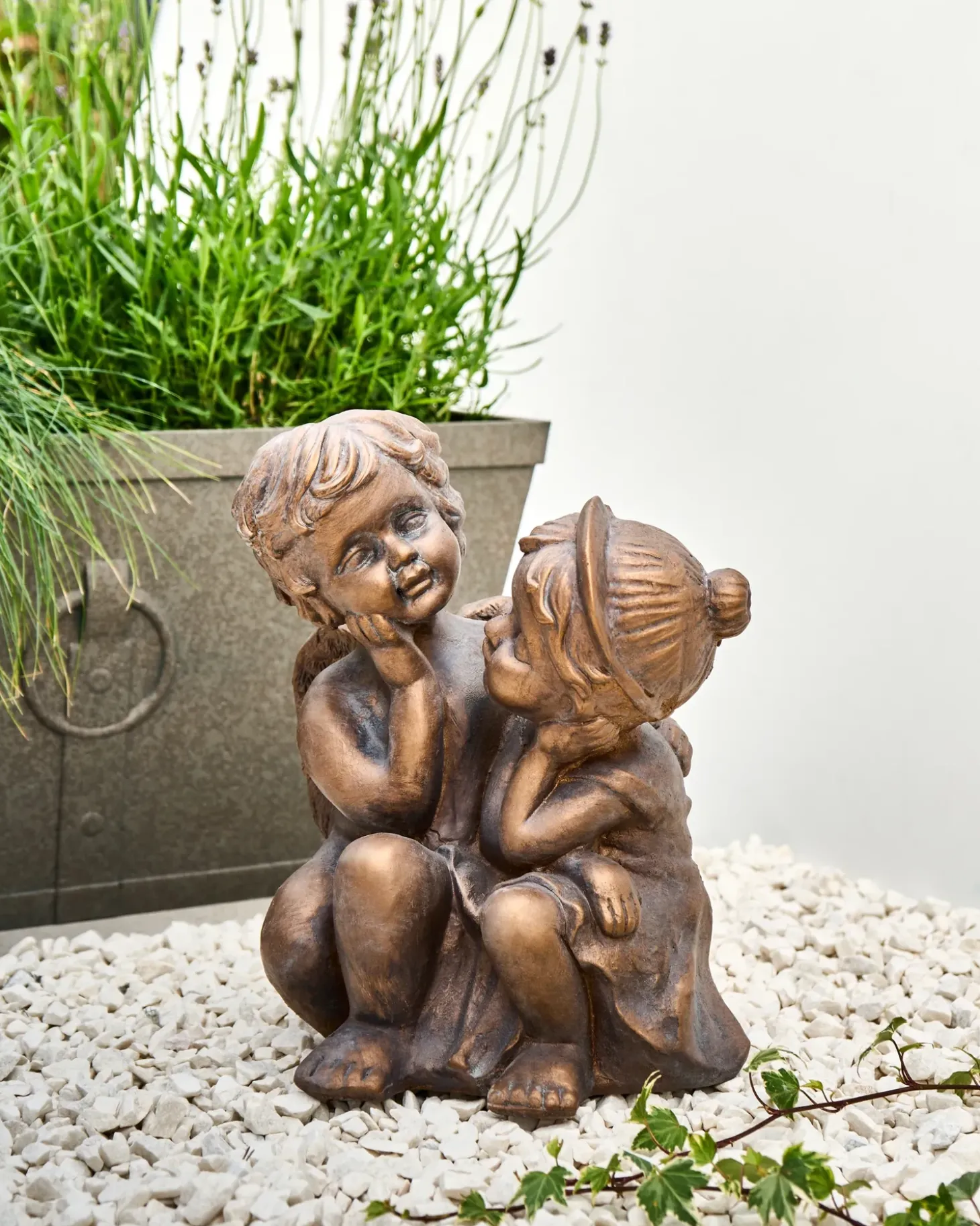Havestatue DAMARO Børn Brun
