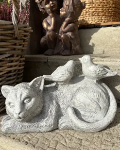 Havestatue KALELA Kat Grå