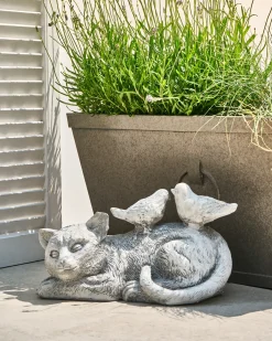 Havestatue KALELA Kat Grå