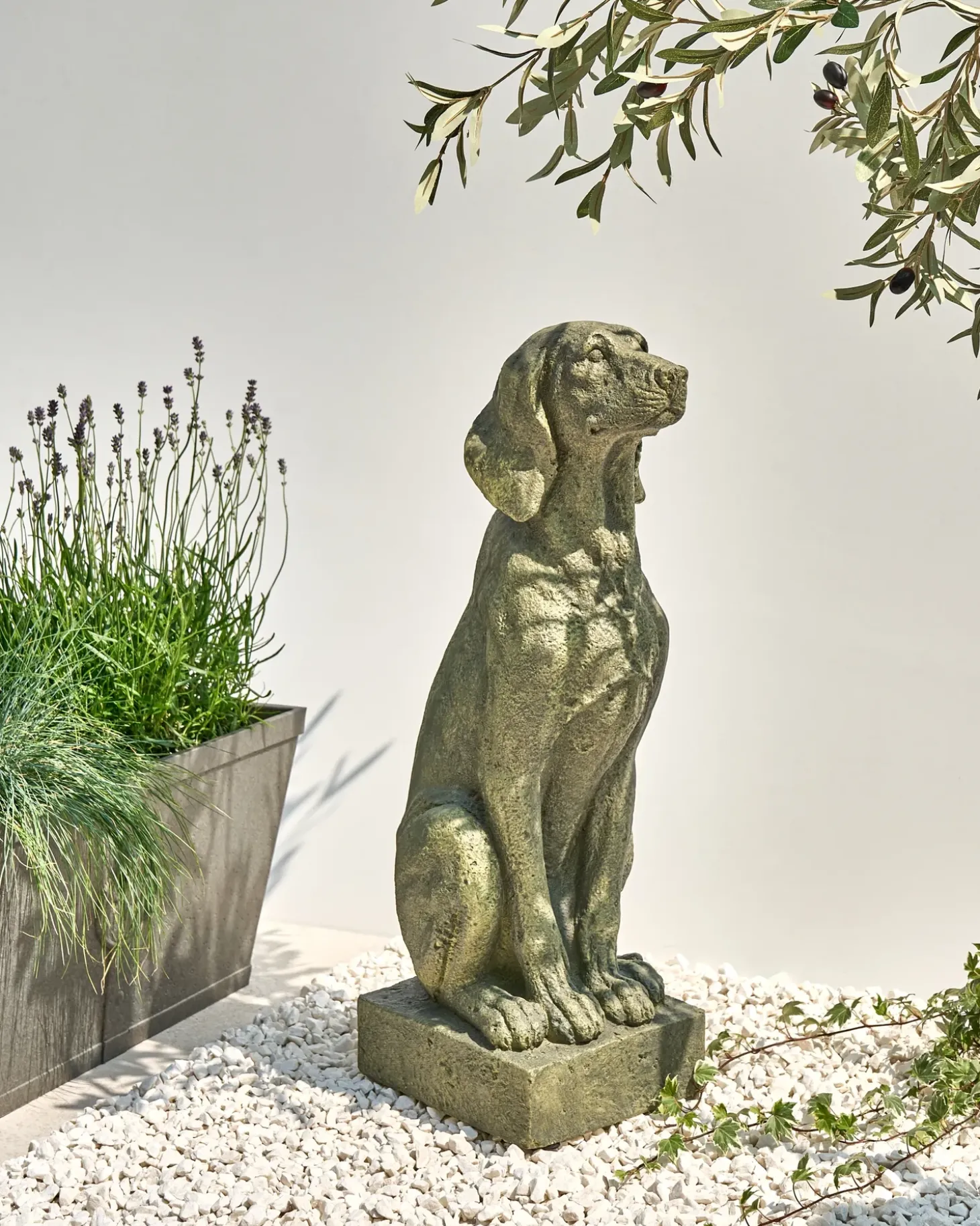 Havestatue NAIROBI Hund Grøn