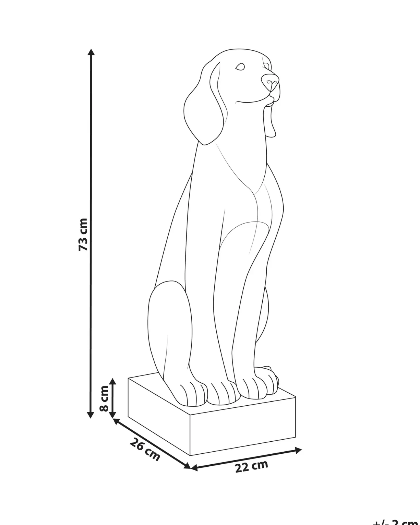 Havestatue NAIROBI Hund Grøn