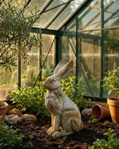 Havestatue NEIVE Hare Beige