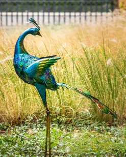 Havestatue PEACOCK Blå