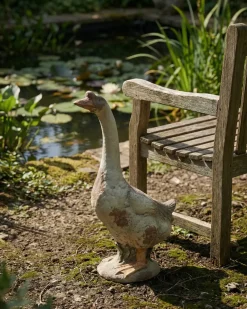Havestatue SARNO Gås Beige