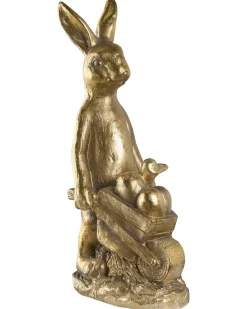 Havestatue SKAMBY Kanin Guld