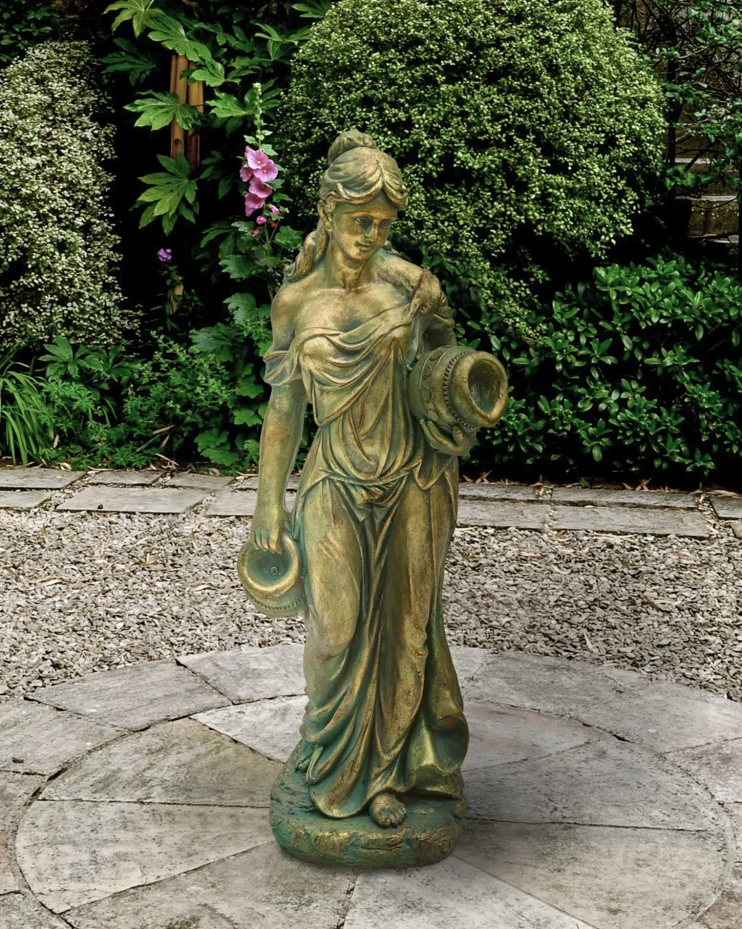 Havestatue TRYPOLIS Kvinde Grøn