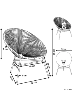 Havestol ACAPULCO PE-rattan Fuchsia