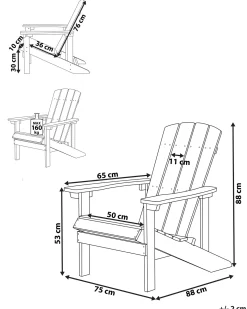 Havestol ADIRONDACK Lyserød
