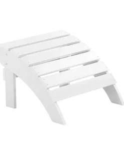Havestol ADIRONDACK med fodskammel Hvid