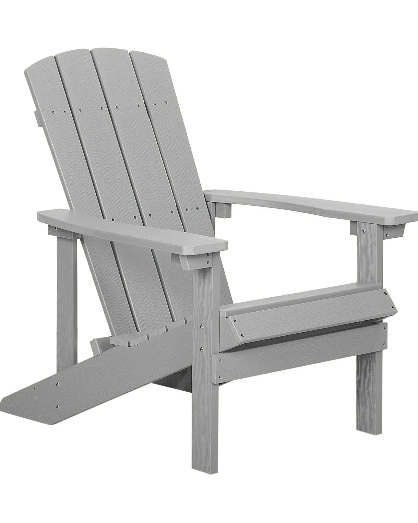 Havestol ADIRONDACK med fodskammel Lysegrå