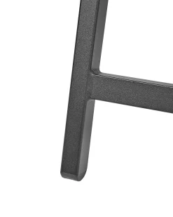 Havestol MARCEDDI med fodskammel Metal Beige