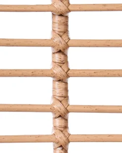 Havestol MESTRE med fodskammel PE-rattan Lys Beige