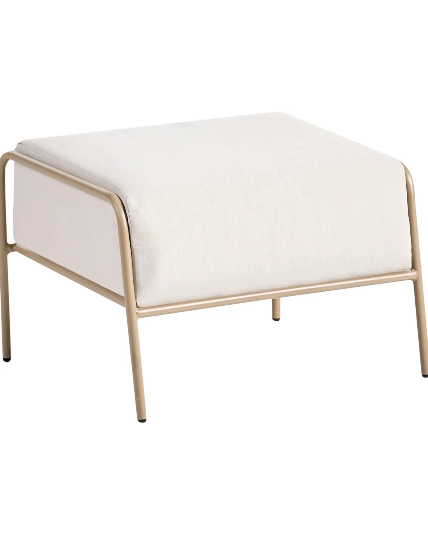 Havestol NIMIS med fodskammel Lys Beige