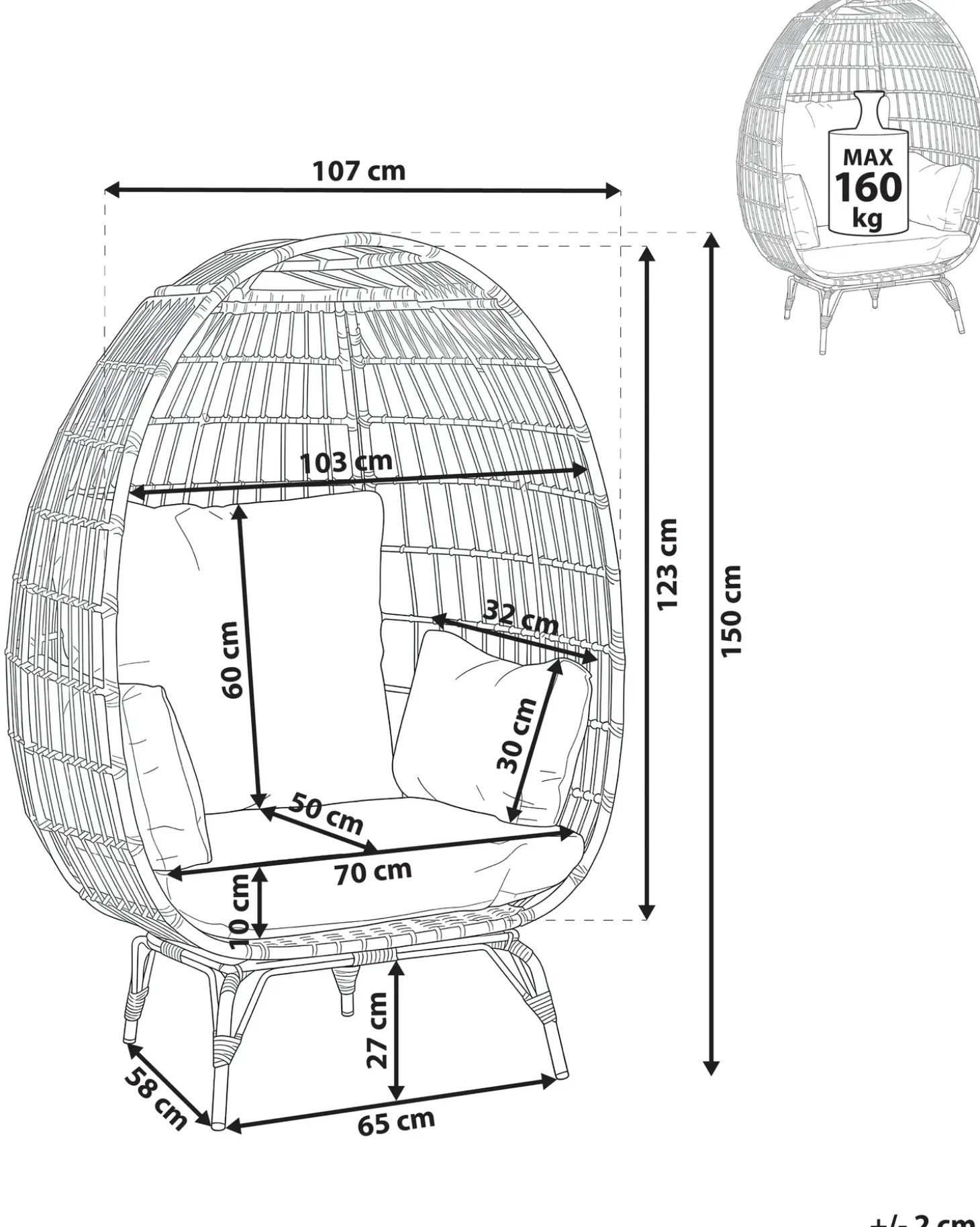 Havestol VEROLI PE-rattan Beige