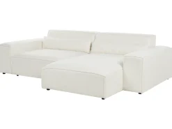 HELLNAR 3 personers Hjørnesofa modul Venstrevendt Cremehvid Boucle