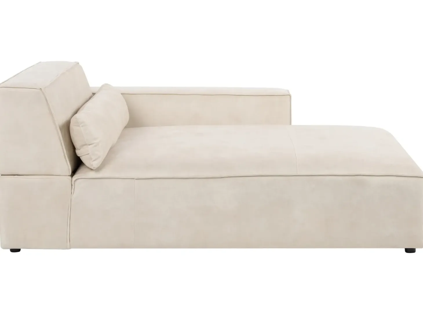 HELLNAR 4 personers Hjørnesofa modul Venstrevendt Lys Beige Velour