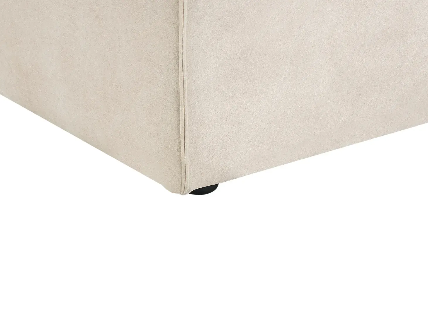 HELLNAR 4 personers Hjørnesofa modul Venstrevendt Lys Beige Velour